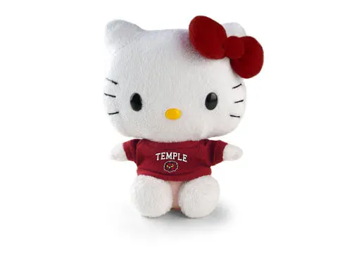 Temple University Owls Hello Kitty Stuffed Animal – 6-Inch Philadelphia Spirit Item 1