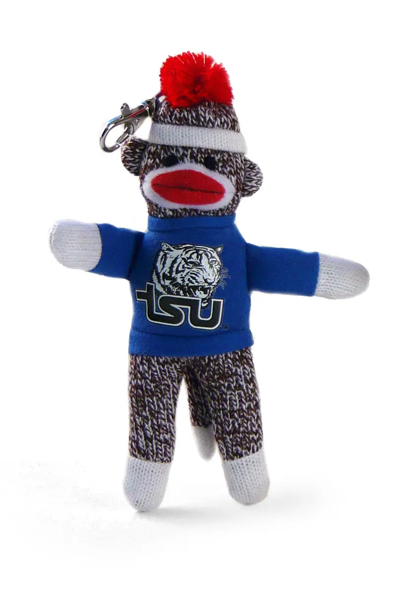 Tennessee State Tigers Sock Monkey Keychain – 4-Inch Hbcu Pride Accessory 1