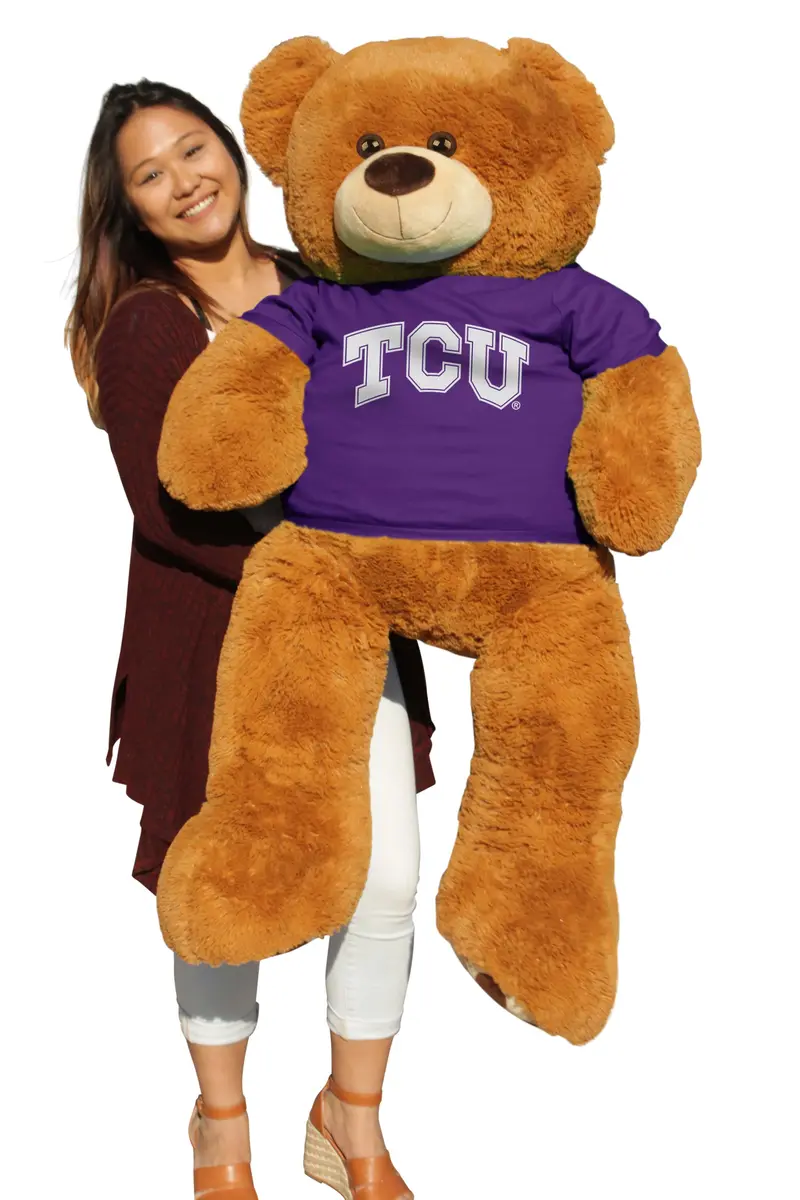 Texas Christian University 6-Foot Jumbo Bear Plush Toy 1