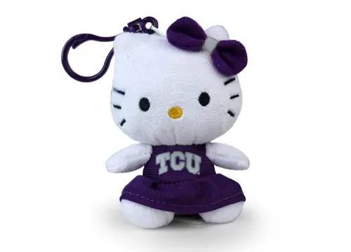 Texas Christian University Hello Kitty Keychain – 4-Inch Tcu-Themed Charm 1