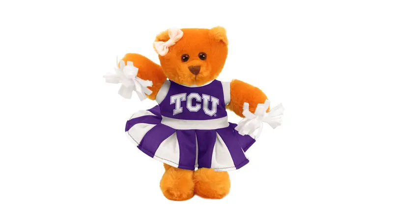 Texas Christian University Horned Frogs 8-Inch Cheer Bear Plush 1
