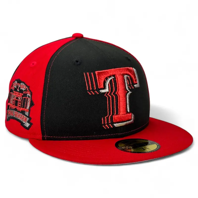 Texas Rangers Texas Thriller Fitted Cap – New Era 59Fifty In Black & Red 1