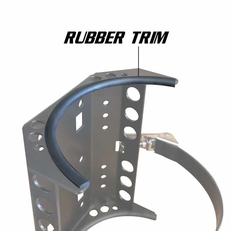 Thick Round Rubber Edge Trim For Power Tank Brackets 1