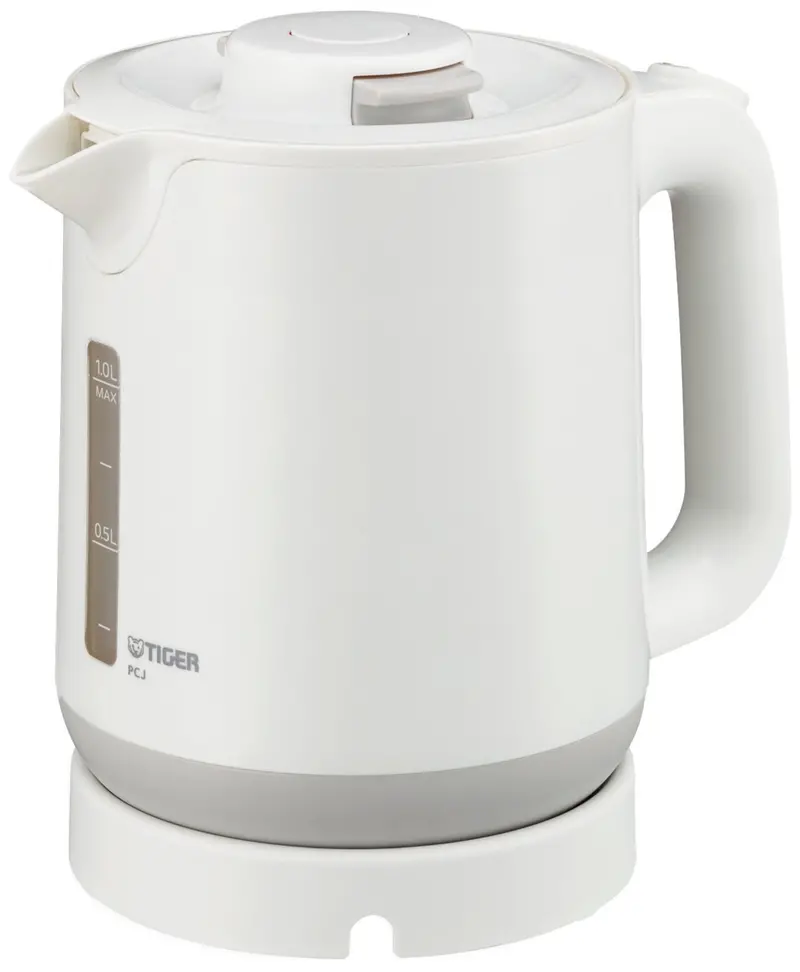 Tiger Wakuko 1.0L Steam-Less Electric Kettle – White Pcj-A100-W 1