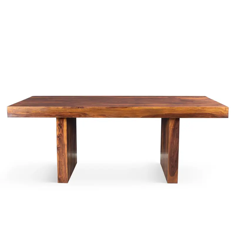 Timbergirl Solid Sheesham Wood Farmhouse Dining Table 1