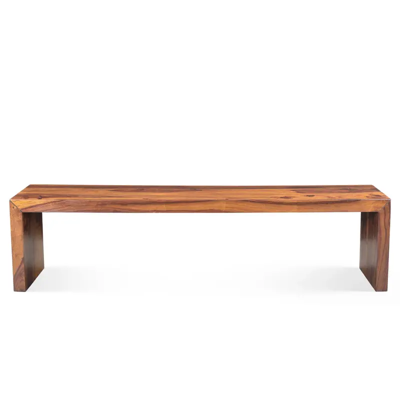 Timbergirl Solid Wood Bench – 71-Inch Rustic Seating Solution 1