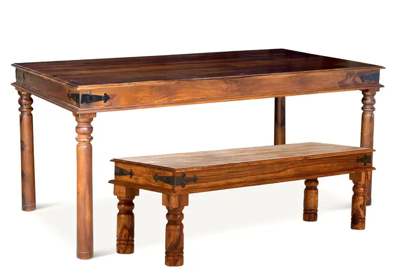 Timbergirl Thakat Dining Set – 3-Piece Mango Wood Collection 1