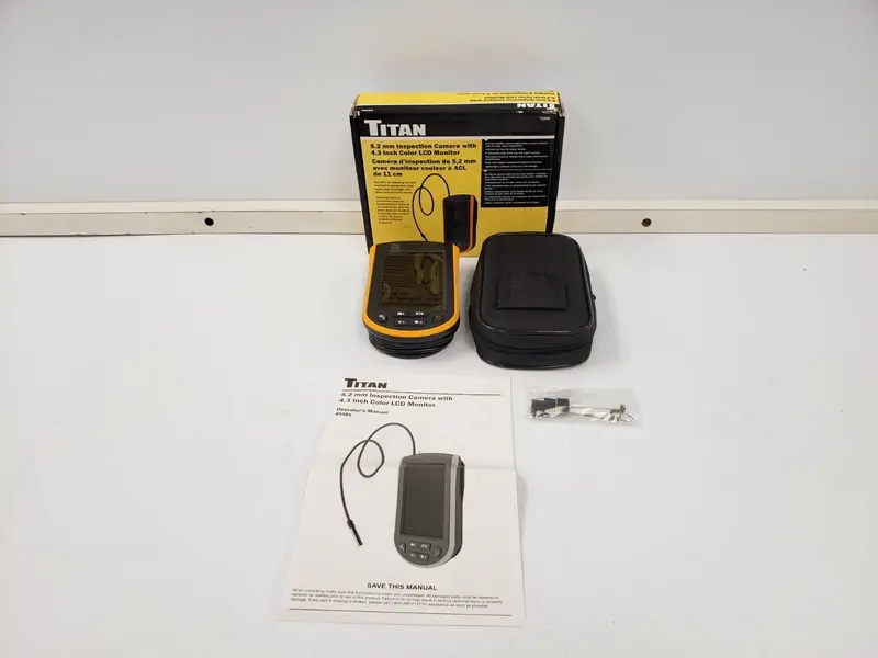 Titan 85085 Inspection Camera – 5.5Mm Flexible Probe With 2.4-Inch Lcd Display 1