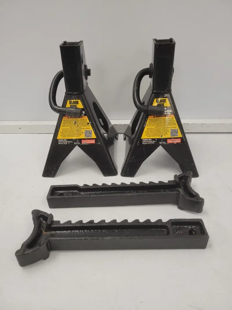 Torin Black 3-Ton Dual Jack Stands – Pair, Low-Profile Design 1