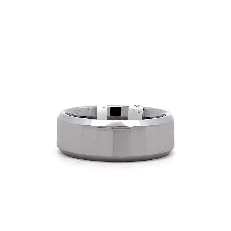 Tungsten Carbide Men'S Ring – Slim 6Mm Comfort-Fit Style 1