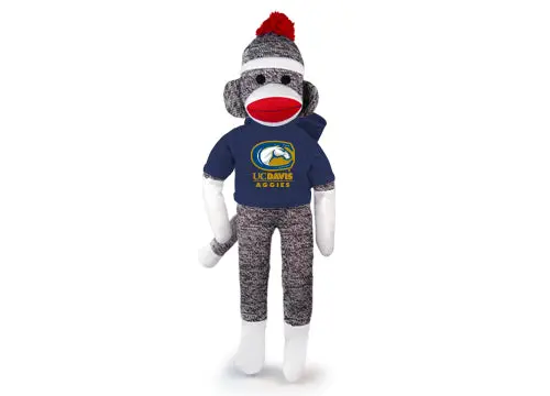 Uc Davis Sock Monkey Stuffed Animal 1