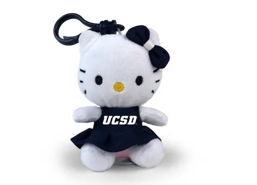 Uc San Diego Hello Kitty Keychain – 4" Official Triton Charm 1