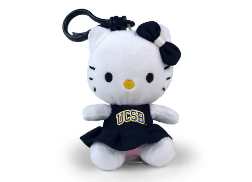 Uc Santa Barbara Hello Kitty Keychain – 4" Official Charm 1