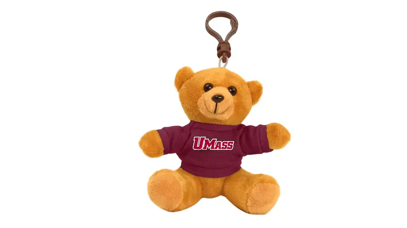 Umass Amherst Bear Mascot Keychain – 4-Inch Minutemen-Themed Accessory 1