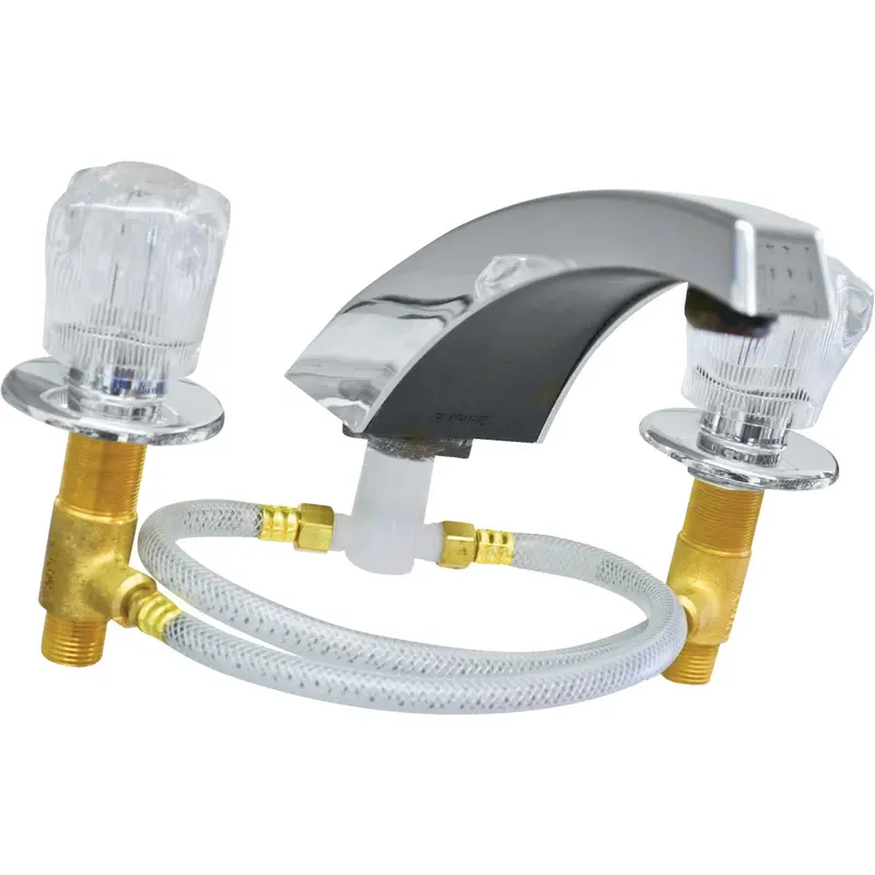United States Hardware Tiger Chrome Bathtub Faucet – Two-Handle Knob Design 1