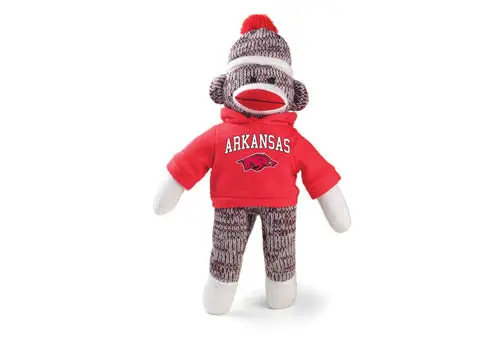 University Of Arkansas 40-Inch Sock Monkey Plush Toy 1