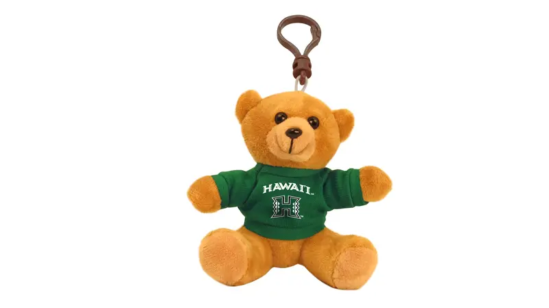 University Of Hawaii Bear Keychain – 4-Inch Tropical-College Charm 1