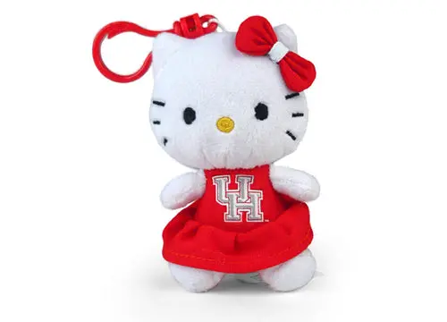 University Of Houston Hello Kitty Keychain – 4-Inch Licensed Charm 1