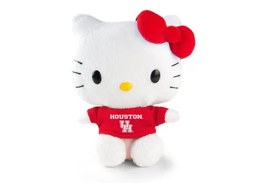 University Of Houston Hello Kitty Plush – 6-Inch Cougar-Inspired Stuffed Animal 1