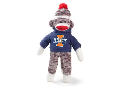 University Of Illinois Chicago Sock Monkey Plush 1