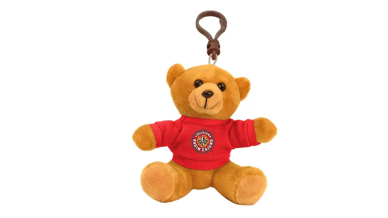 University Of Louisiana Lafayette Ragin' Cajuns Bear Keychain – 4" 1