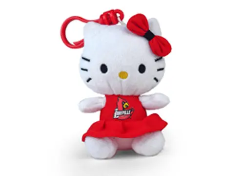 University Of Louisville Hello Kitty Keychain – 4-Inch Cardinal Red Keepsake 1