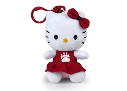 University Of Montana Hello Kitty Keychain – 4" Griz Fan Keychain 1