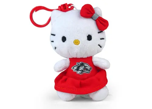 University Of New Mexico Hello Kitty Keychain – 4" Lobos Fan Keychain 1
