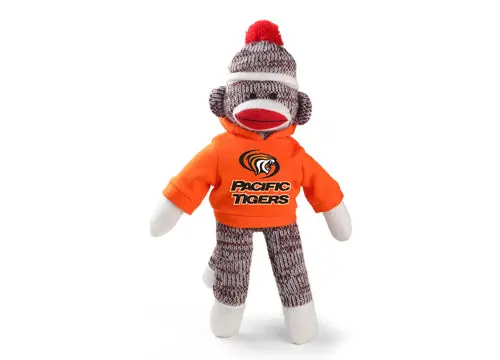 University Of The Pacific Sock Monkey Stuffed Animal 1