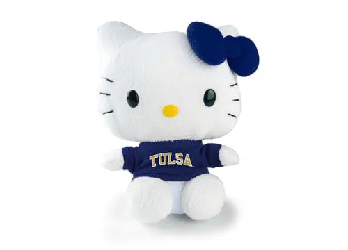 University Of Tulsa Golden Hurricane Hello Kitty Doll – 6-Inch Spirit Plush 1