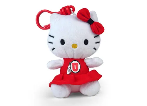 University Of Utah Hello Kitty Keychain – 4" Utes Fan Keepsake 1
