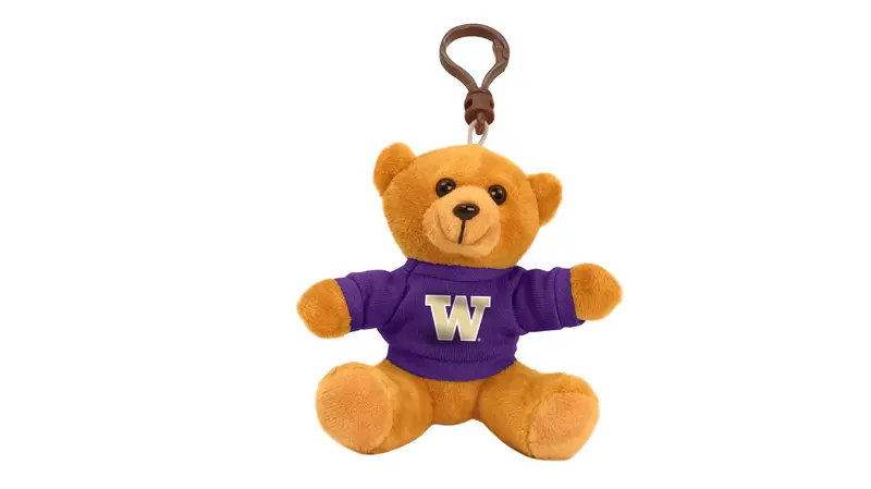 University Of Washington Huskies Bear Keychain – 4" Alumni Keychain 1
