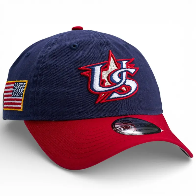Usa 2026 Wbc Navy & Red New Era 9Twenty Adjustable Hat 1