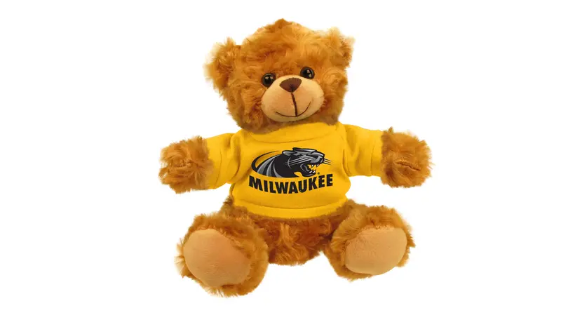 Uw–Milwaukee Panther Mascot Bear – Compact Plush 1
