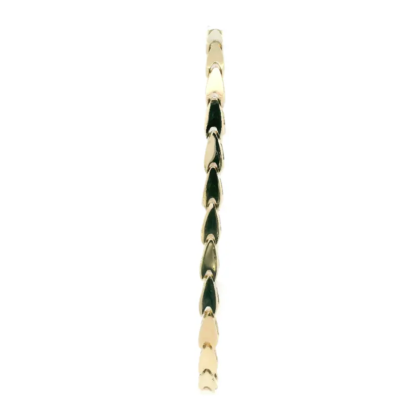 V-Shaped Link Bracelet In 14K Yellow Gold (7.25" Length) 1