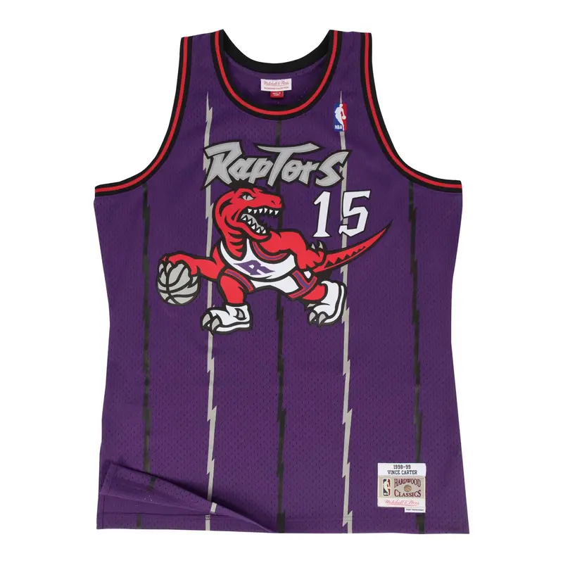 Vince Carter Toronto Raptors Mitchell & Ness Purple Hardwood Classics Swingman Jersey 1