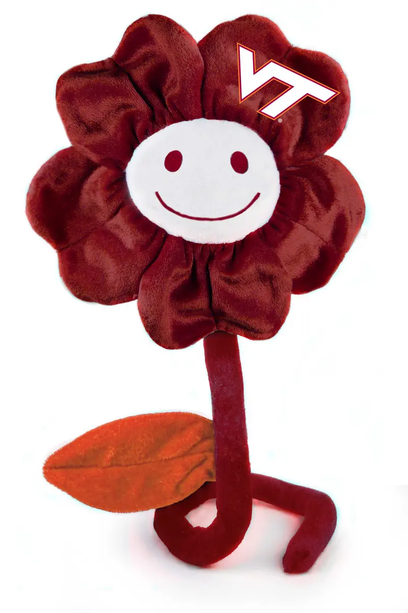 Virginia Tech 20-Inch Happy Flower Stuffed Animal 1