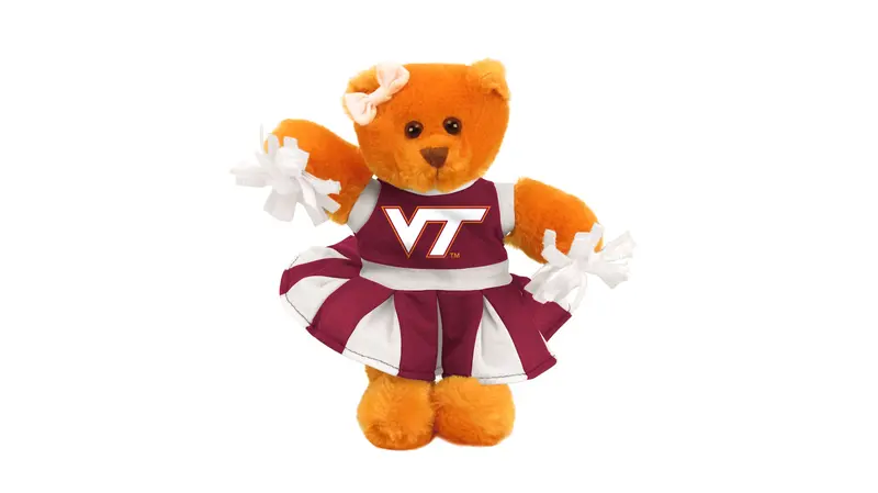 Virginia Tech 8-Inch Cheer Bear Stuffed Toy 1