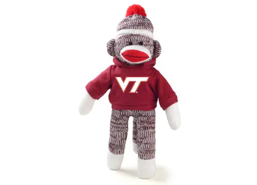 Virginia Tech Sock Monkey Plush Toy 1