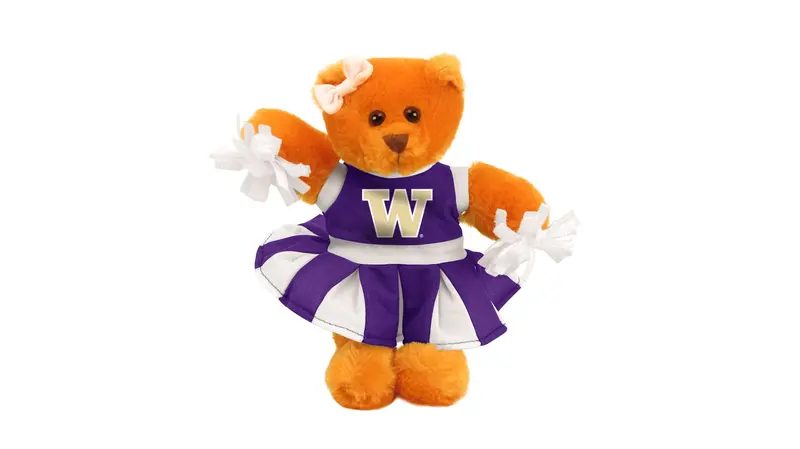 Washington University In St. Louis Cheer Bear – 8" Plush 1