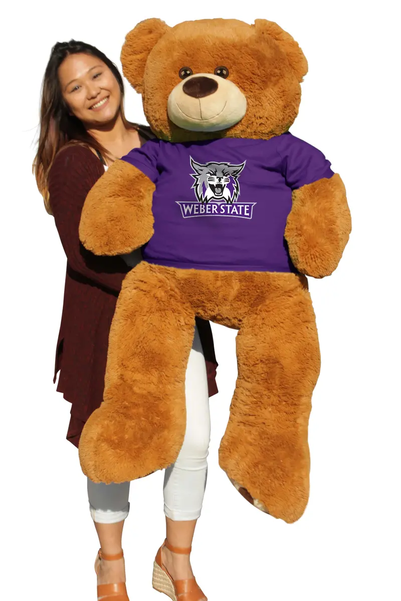 Weber State University 6-Foot Wildcat-Inspired Giant Bear Stuffed Animal 1