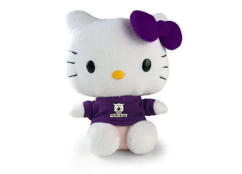 Weber State University Hello Kitty Doll – 6-Inch Wildcats-Themed Plush 1
