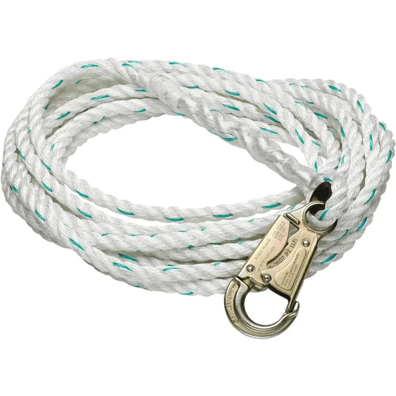 Werner 50 Ft Poly-Dacron Vertical Lifeline With Snap Hook Termination 1