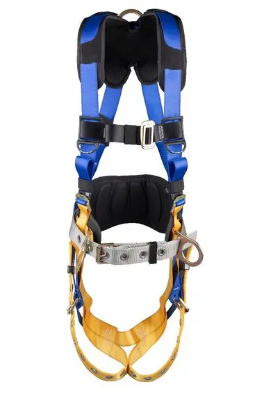Werner Litefit Plus Concrete Harness – Dual D-Rings (Back & Hip), Tongue-Buckle Legs, Construction-Optimized 1