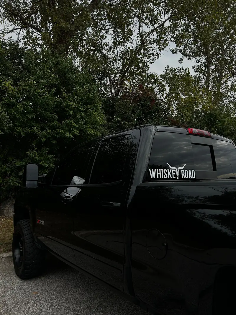 Whiskey Road Longhorn Vinyl Decal 1