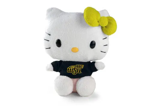 Wichita State Shockers Hello Kitty Doll – 6-Inch School Spirit Plush 1
