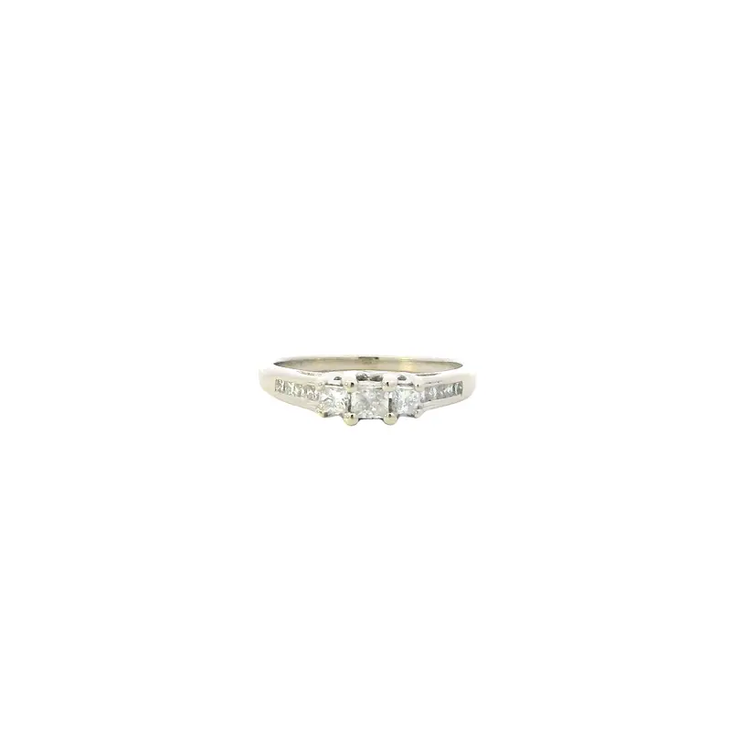 Women'S 14K White Gold Diamond Ring – 0.48 Carat Total Weight 1
