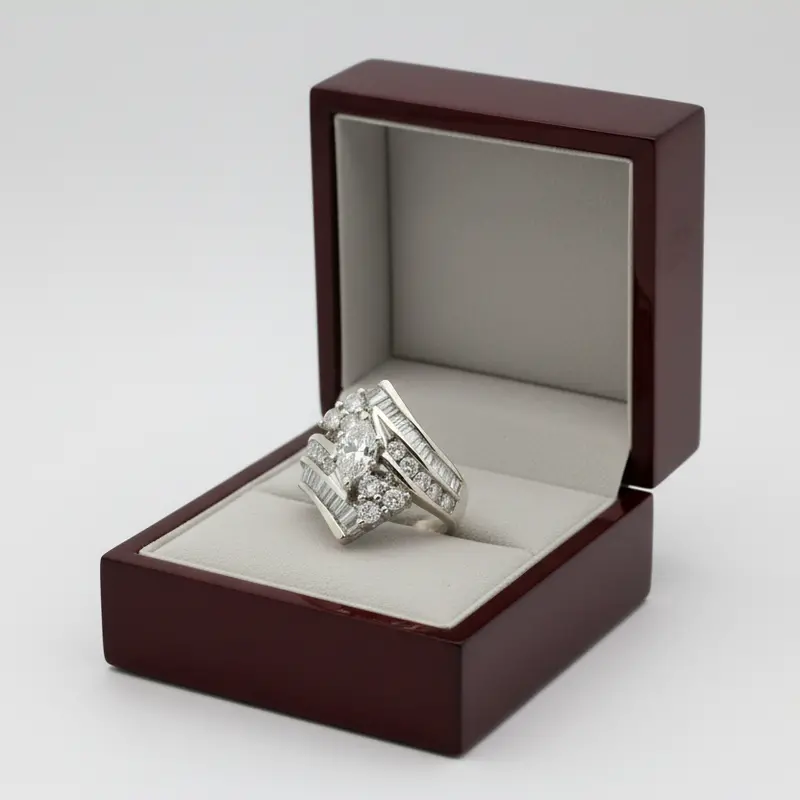 Women'S 14K White Gold Diamond Ring – 1.82 Carats 1