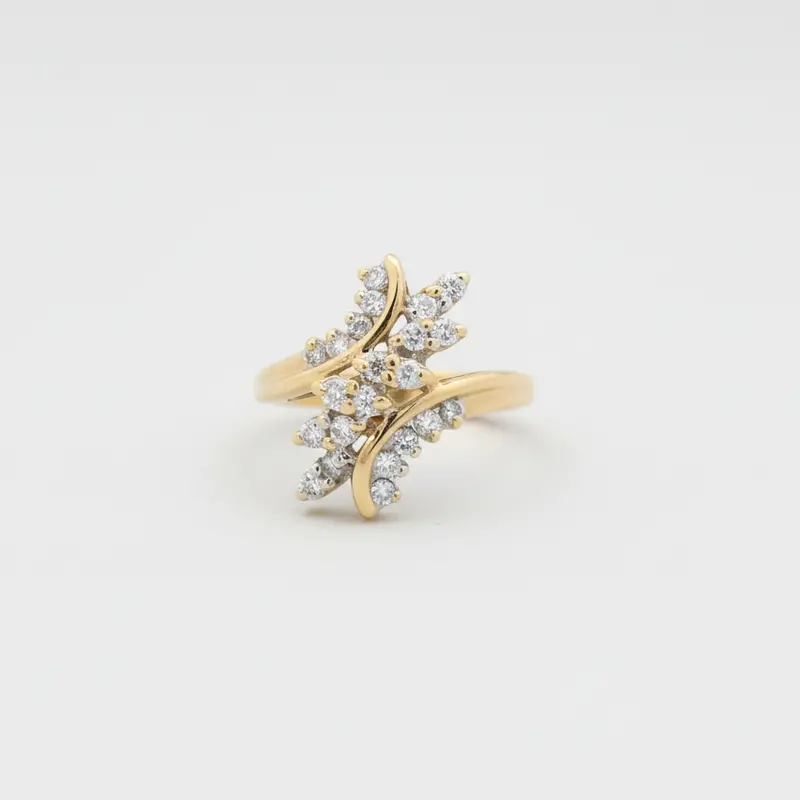 Women'S 14K Yellow Gold Diamond Ring – 0.50 Carat Center Stone 1