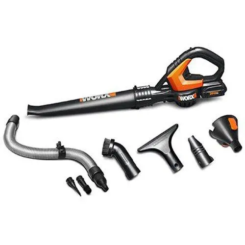 Worx Air 20V Powershare Cordless Leaf Blower And Sweeper With Bag & Attachments 1